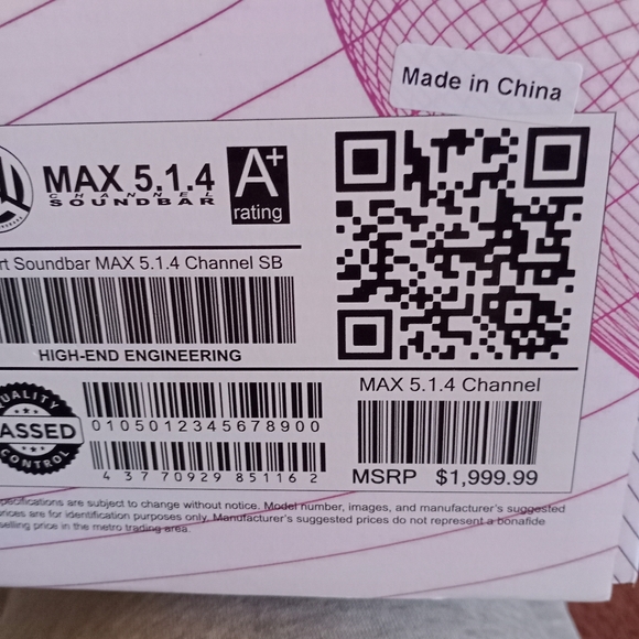 AMB Max 5.1.4 Channel Sound Bar - Picture 12 of 12